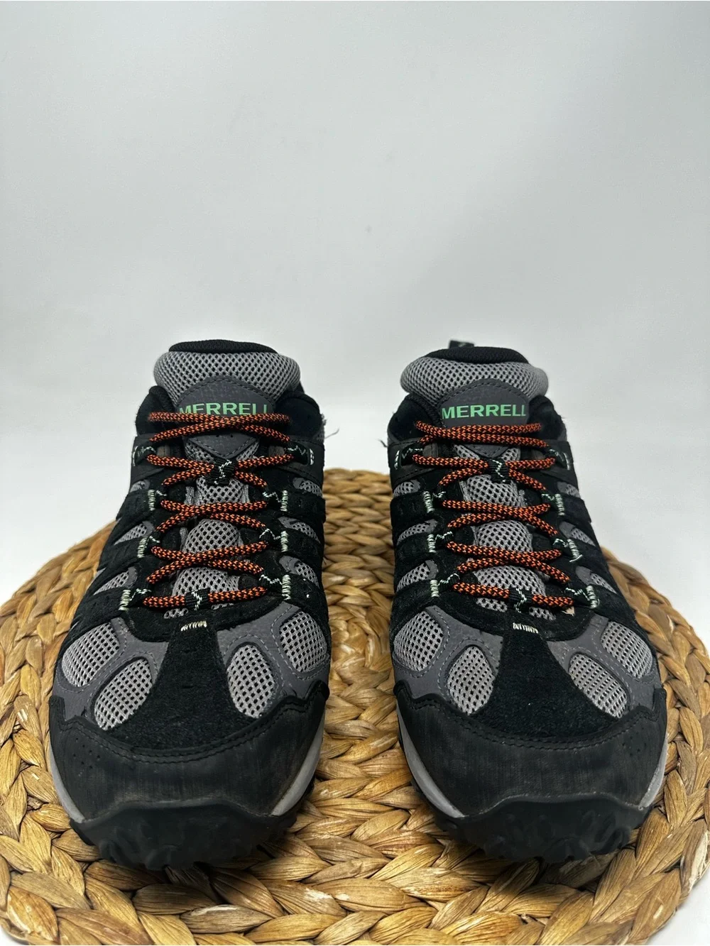 Merrell Accentor 3 Hiking Shoe Grey Black Orange Size 10 Men's